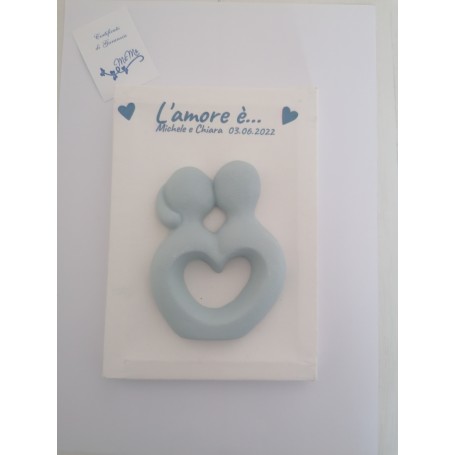 QUADRETTO TELA 13X18 CON COPPIA SPOSI