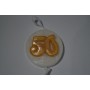 MEDAGLIONE SAPONE COMPLEANNO LUREX