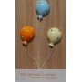 QUADRETTO LEGNO CON 3 PALLONCINI