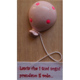 QUADRETTO LEGNO MINI CON PALLONCINO
