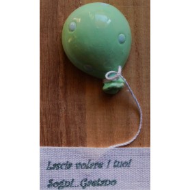 QUADRETTO LEGNO MINI PALLONCINO+ SCATOLA