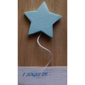 QUADRETTO LEGNO MINI CON STELLINA