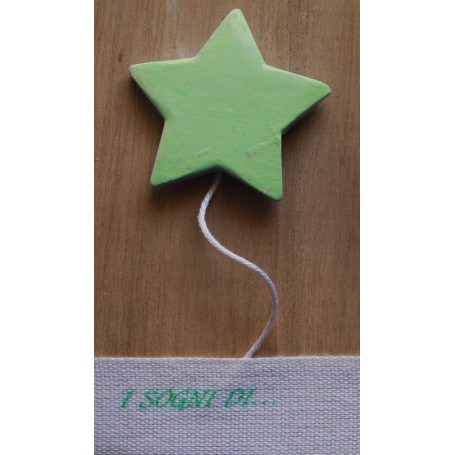 QUADRETTO LEGNO MINI CON STELLINA