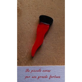 QUADRETTO LEGNO MINI CON CORNO