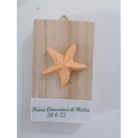 QUADRETTO LEGNO MINI CON STELLA MARINA